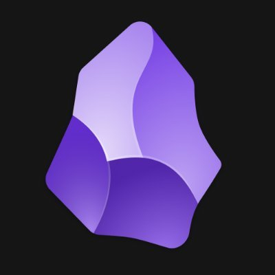 Obsidian logo - productivity tool